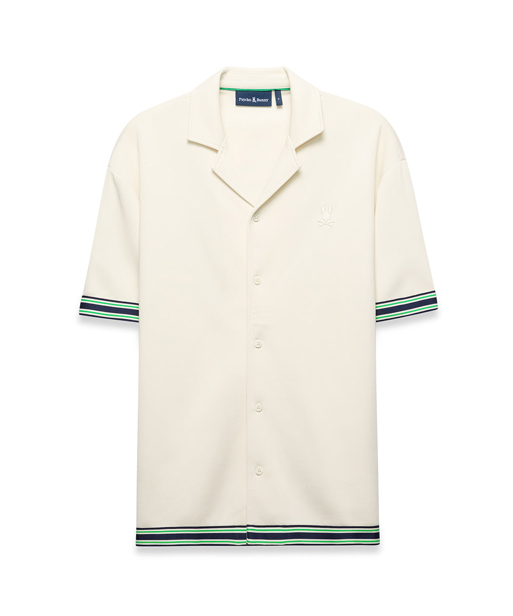 CAMISA M/C PSYCHO BUNNY PARA HOMBRE COLOR BLANCO MT0500194250
