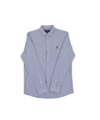 CAMISA M/L PSYCHO BUNNY PARA HOMBRE COLOR AZUL B6C518F200BLUST