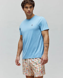 PSYCHO BUNNY CAMISETA CLÁSICA CUELLO REDONDO PARA CABALLERO HOMBRE AZUL B6U014F200407