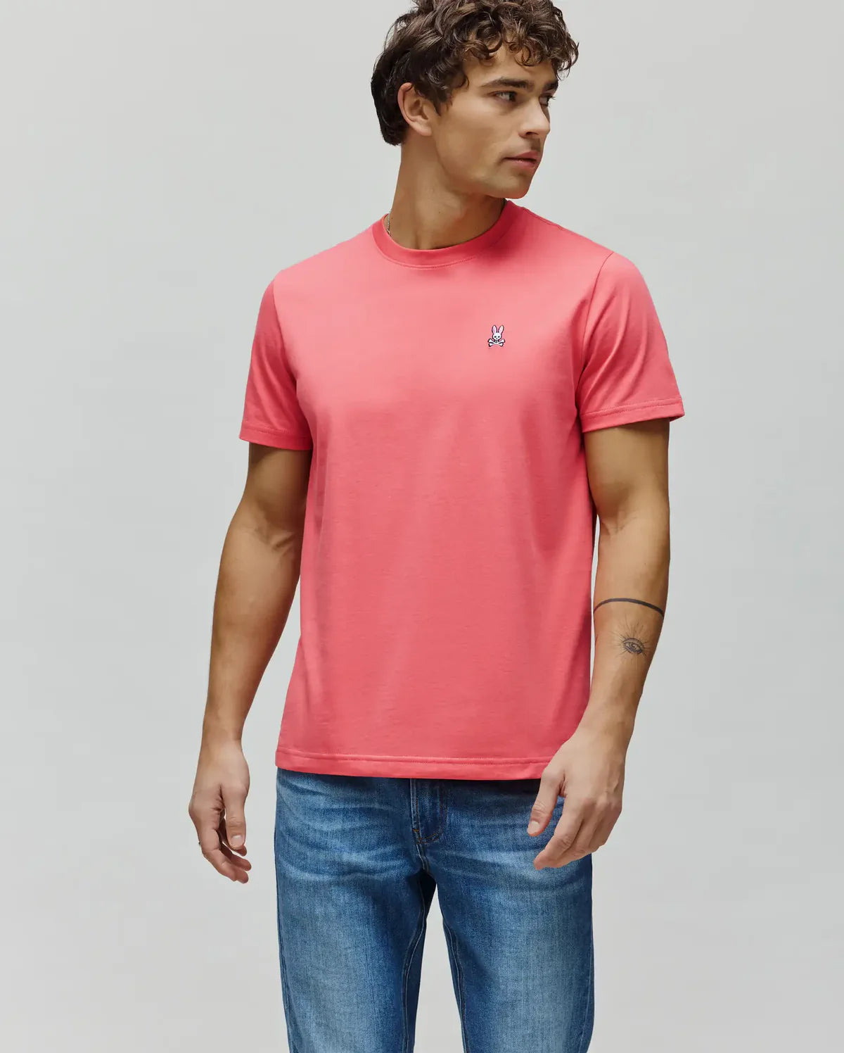 PSYCHO BUNNY CAMISETA CLÁSICA CUELLO REDONDO PARA CABALLERO HOMBRE ROJO B6U014F200656