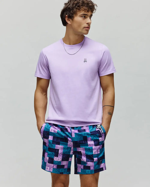 PSYCHO BUNNY CAMISETA CLÁSICA CUELLO REDONDO PARA CABALLERO HOMBRE ROSADO B6U014F200507