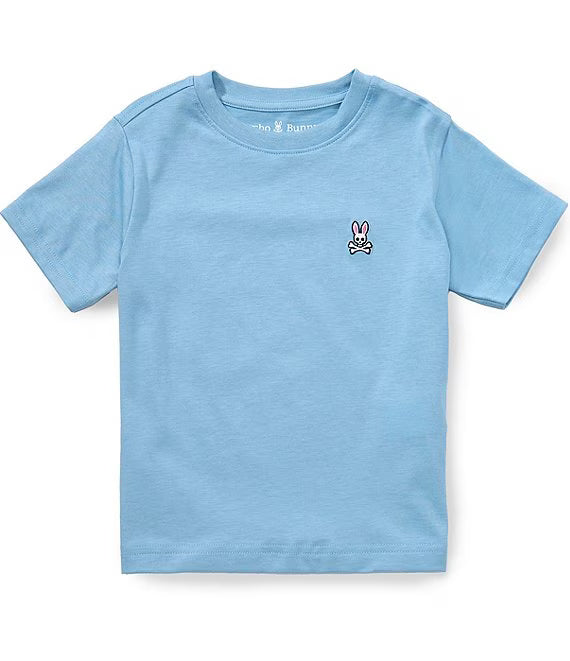 PSYCHO BUNNY CAMISETA CLÁSICA CUELLO REDONDO PARA NIÑO NIÑO AZUL B0U014F200407