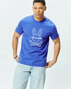 T-SHIRT PSYCHO BUNNY PARA HOMBRE COLOR AZUL MT0200282426