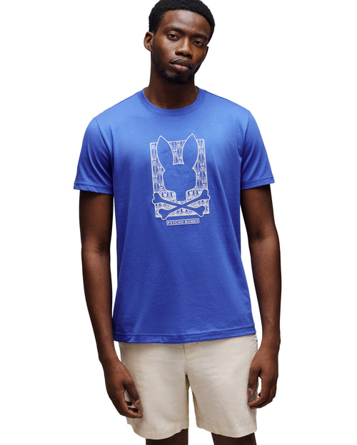 T-SHIRT PSYCHO BUNNY PARA HOMBRE COLOR AZUL MT0200403426
