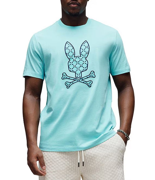 T-SHIRT PSYCHO BUNNY PARA HOMBRE COLOR AZUL MT0200241409