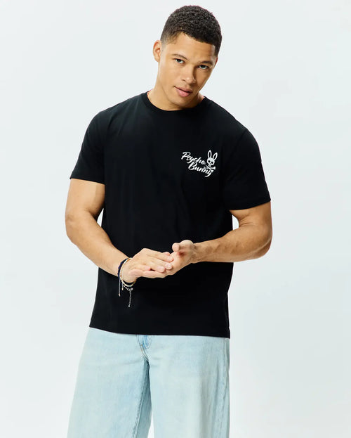 T-SHIRT PSYCHO BUNNY PARA HOMBRE COLOR NEGRO MT0200276001