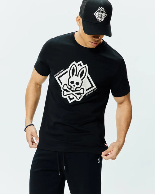 T-SHIRT PSYCHO BUNNY PARA HOMBRE COLOR NEGRO MT0200288001