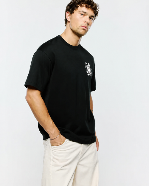T-SHIRT PSYCHO BUNNY PARA HOMBRE COLOR NEGRO MT0200311002