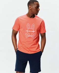 T-SHIRT PSYCHO BUNNY PARA HOMBRE COLOR NARANJA MT0200282660