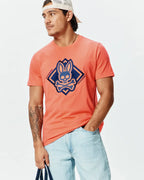 T-SHIRT PSYCHO BUNNY PARA HOMBRE COLOR NARANJA MT0200288660