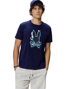 T-SHIRT PSYCHO BUNNY PARA HOMBRE COLOR AZUL MT0200279402