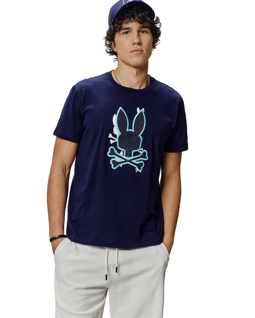 T-SHIRT PSYCHO BUNNY PARA HOMBRE COLOR AZUL MT0200279402