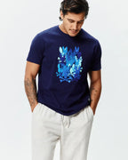 T-SHIRT PSYCHO BUNNY PARA HOMBRE COLOR AZUL MT0200285402