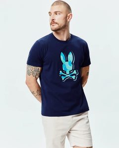 T-SHIRT PSYCHO BUNNY PARA HOMBRE COLOR AZUL MT0200290402