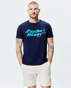 T-SHIRT PSYCHO BUNNY PARA HOMBRE COLOR AZUL MT0200313402