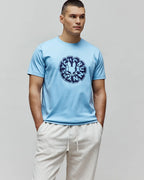 T-SHIRT PSYCHO BUNNY PARA HOMBRE COLOR AZUL MT0200219407