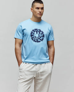 T-SHIRT PSYCHO BUNNY PARA HOMBRE COLOR AZUL MT0200219407