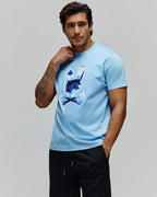 T-SHIRT PSYCHO BUNNY PARA HOMBRE COLOR AZUL MT0200250407