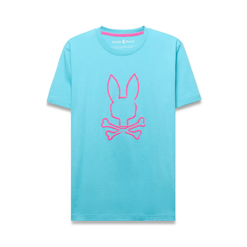 T-SHIRT PSYCHO BUNNY PARA HOMBRE COLOR AZUL MT0200310430