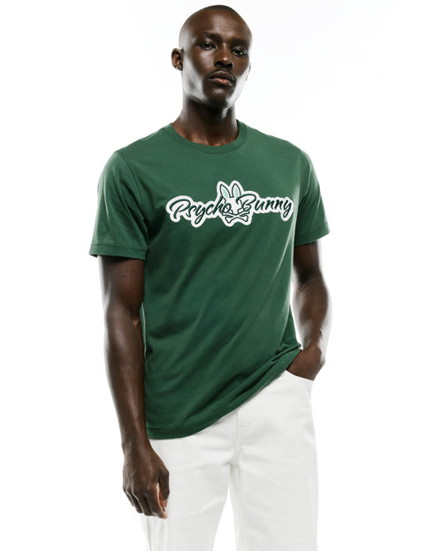 CAMISETA PSYCHO BUNNY PARA CABALLERO COLOR VERDE