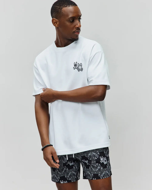 T-SHIRT PSYCHO BUNNY PARA HOMBRE COLOR BLANCO MT0200233100