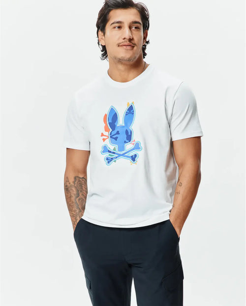 T-SHIRT PSYCHO BUNNY PARA HOMBRE COLOR BLANCO MT0200279100