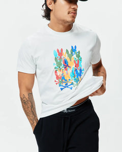 T-SHIRT PSYCHO BUNNY PARA HOMBRE COLOR BLANCO MT0200285100