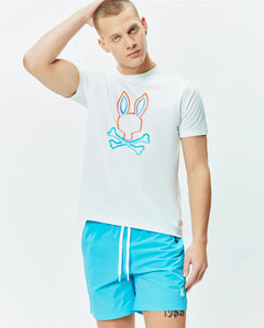T-SHIRT PSYCHO BUNNY PARA HOMBRE COLOR BLANCO MT0200303100