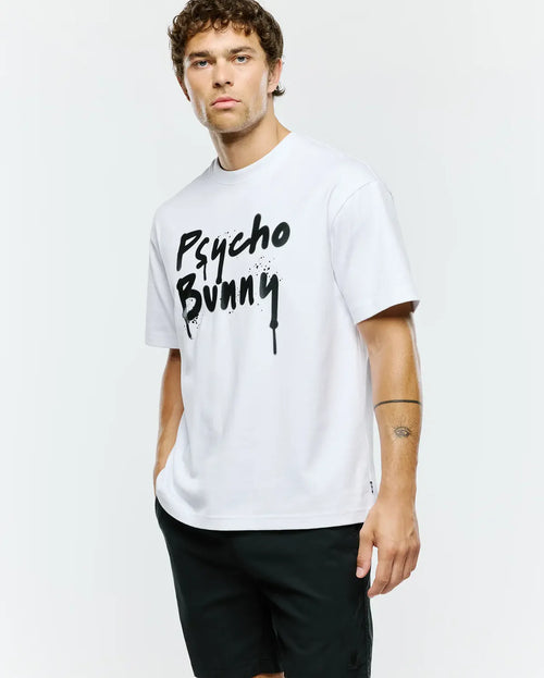 T-SHIRT PSYCHO BUNNY PARA HOMBRE COLOR BLANCO MT0200312100