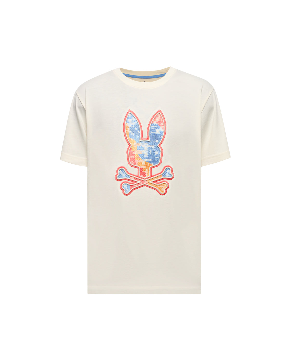 PSYCHO BUNNY CAMISETA ESTAMPADA BORDADA OLIVIER PARA CABALLERO HOMBRE BEIGE MT0200200250