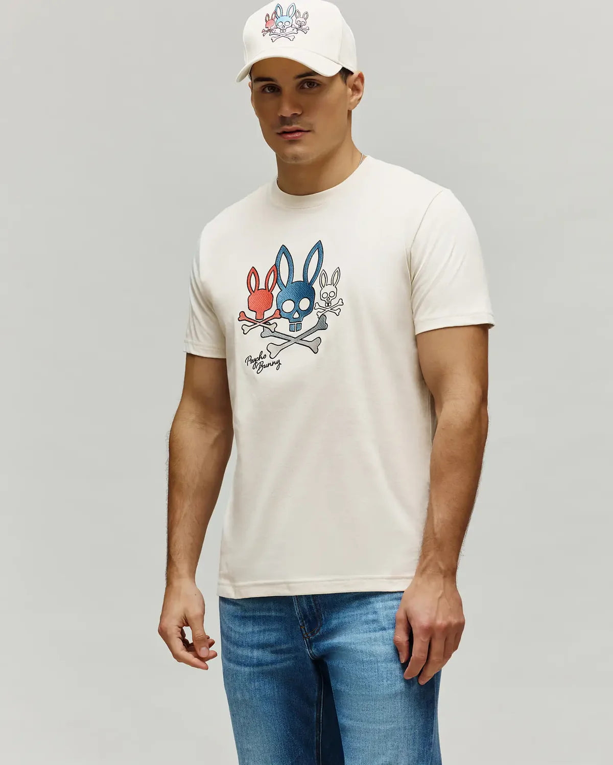 PSYCHO BUNNY CAMISETA OSCAR PARA CABALLERO HOMBRE BEIGE MT0200213250