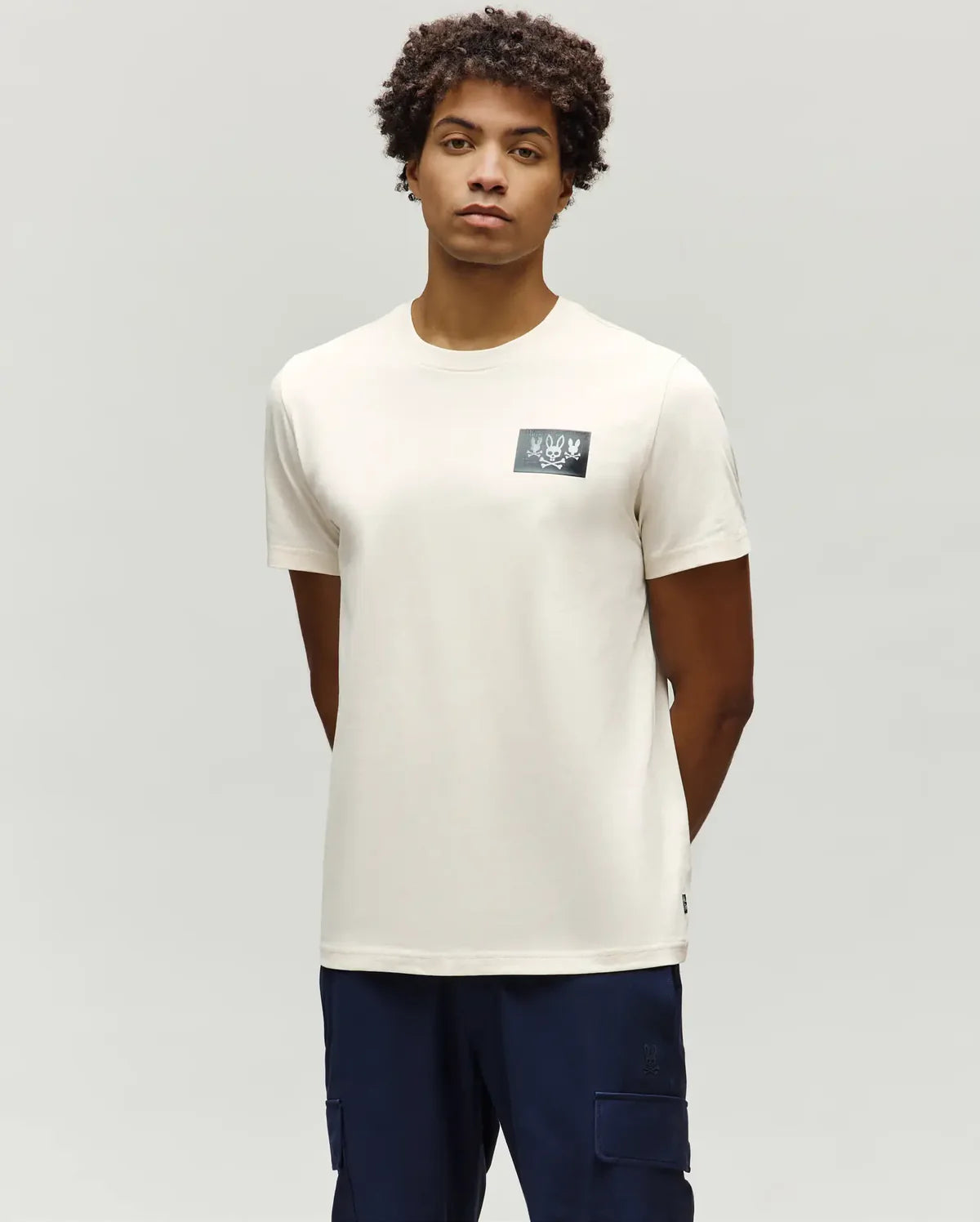 PSYCHO BUNNY CAMISETA ESTAMPADA LT JARVIS PARA CABALLERO HOMBRE BEIGE MT0200335250