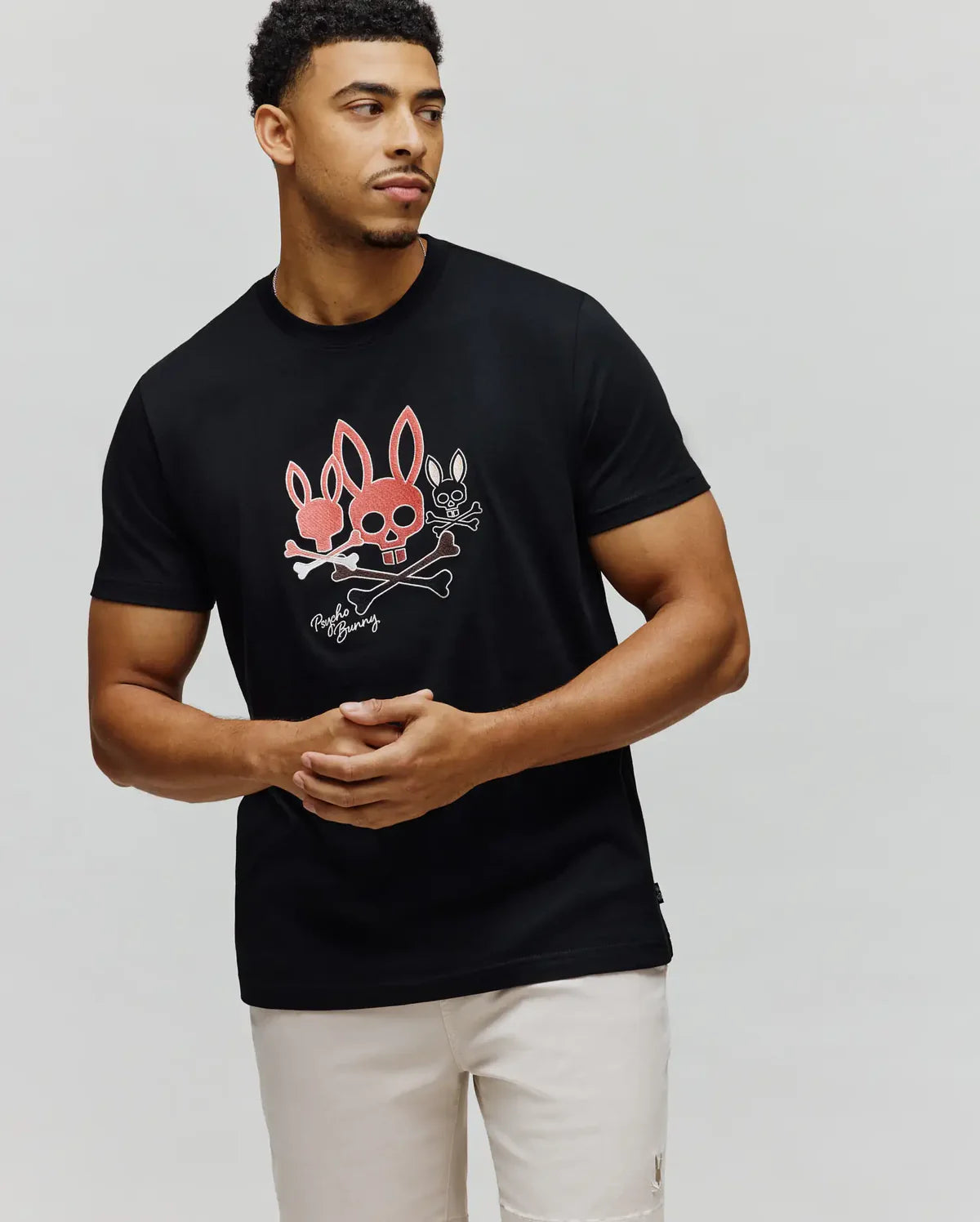 PSYCHO BUNNY CAMISETA OSCAR PARA CABALLERO HOMBRE NEGRO MT0200213001