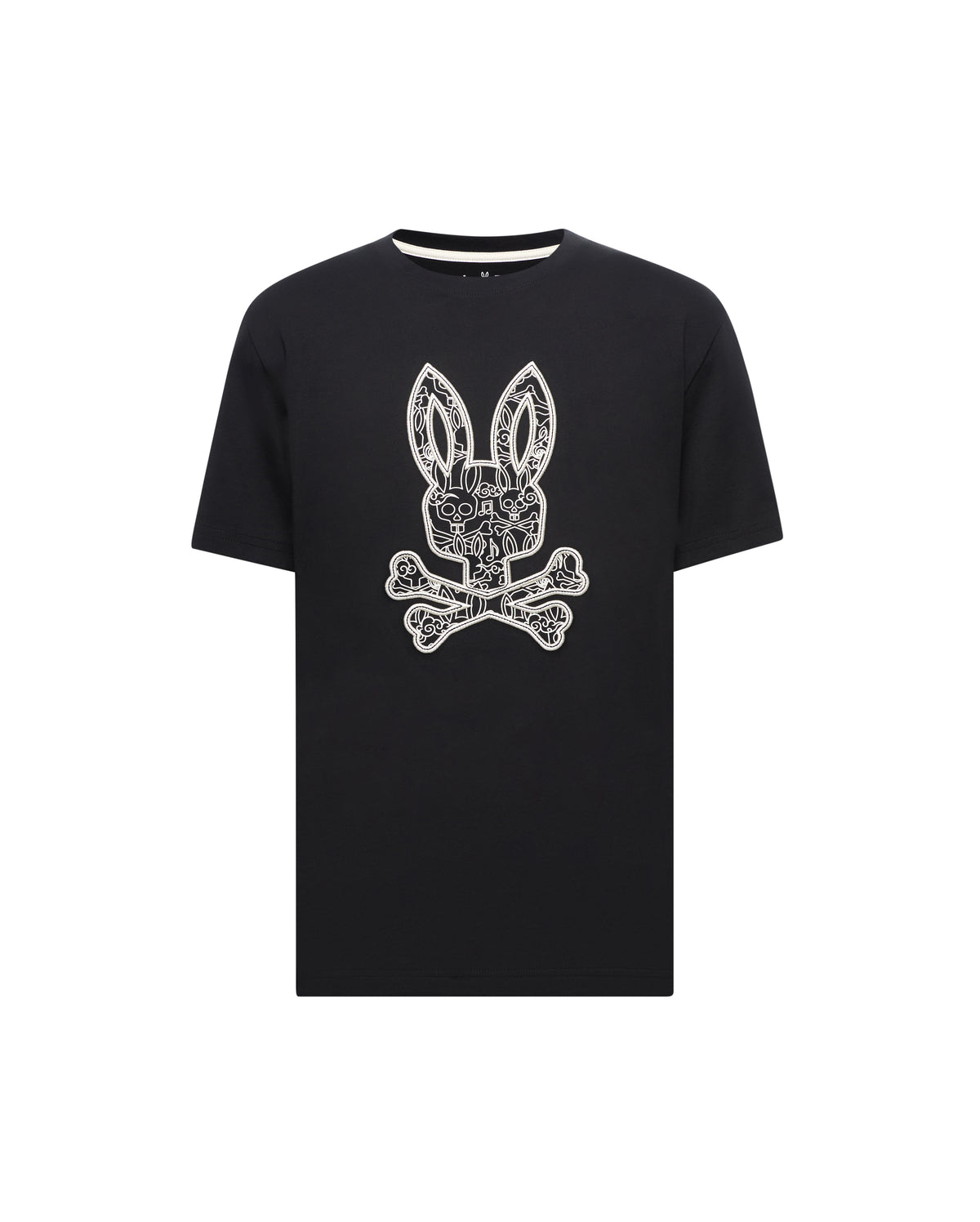 PSYCHO BUNNY CAMISETA ESTAMPADA OSCAR PARA CABALLERO HOMBRE NEGRO MT0200214001