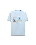 CAMISETA PSYCHO BUNNY PARA NIÑO COLOR AZUL