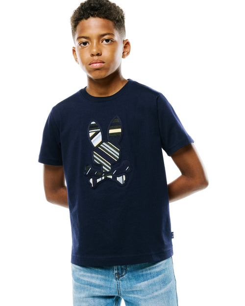 CAMISETA PSYCHO BUNNY PARA NIÑO COLOR AZUL