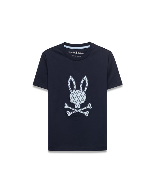 CAMISETA PSYCHO BUNNY PARA NIÑO COLOR AZUL