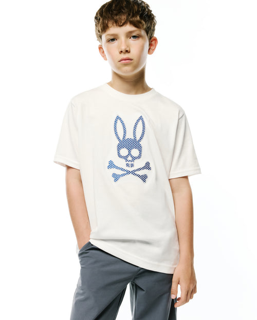 CAMISETA PSYCHO BUNNY PARA NIÑO COLOR BEIGE