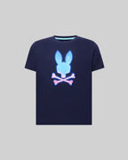 T-SHIRT PSYCHO BUNNY PARA NIÑO COLOR AZUL KT0200158402