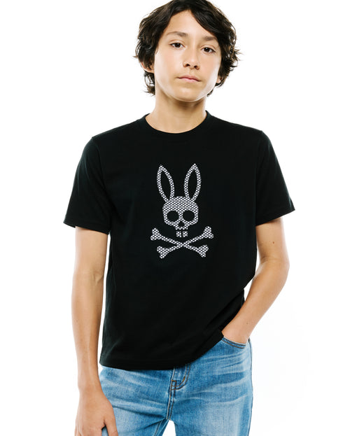 CAMISETA PSYCHO BUNNY PARA NIÑO COLOR NEGRO