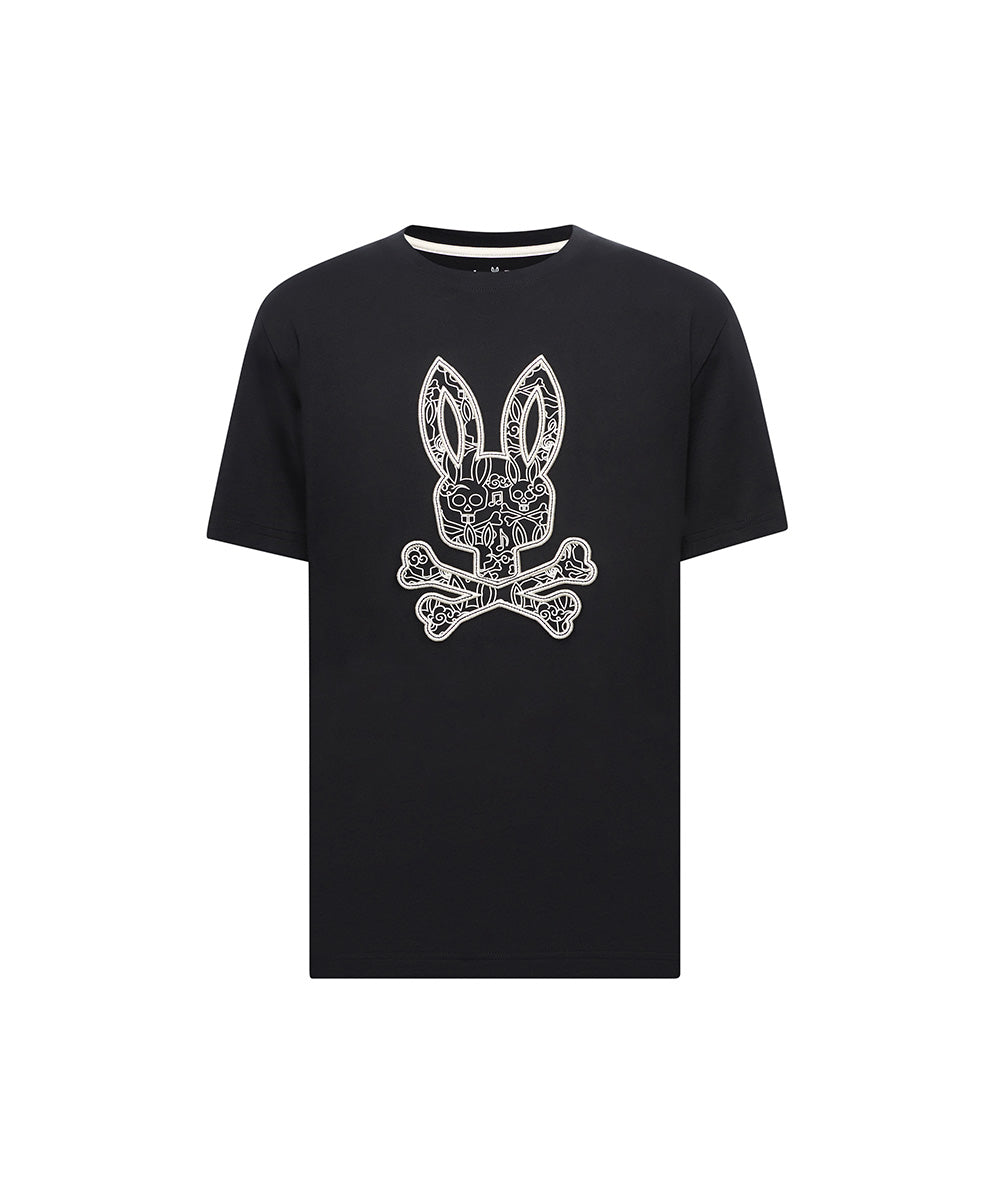 PSYCHO BUNNY CAMISETA ESTAMPADA OSCAR PARA NIÑO NIÑO NEGRO KT0200147001