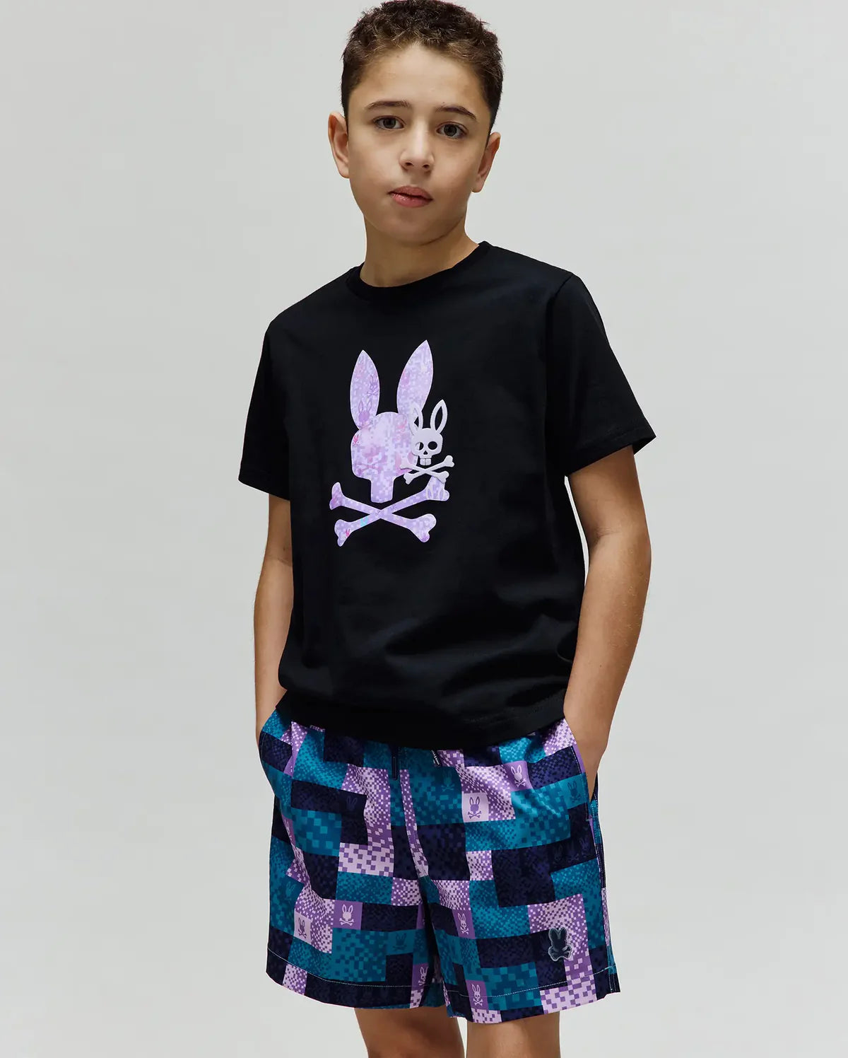 PSYCHO BUNNY CAMISETA ESTAMPADA VAN PARA NIÑO NIÑO NEGRO KT0200162001