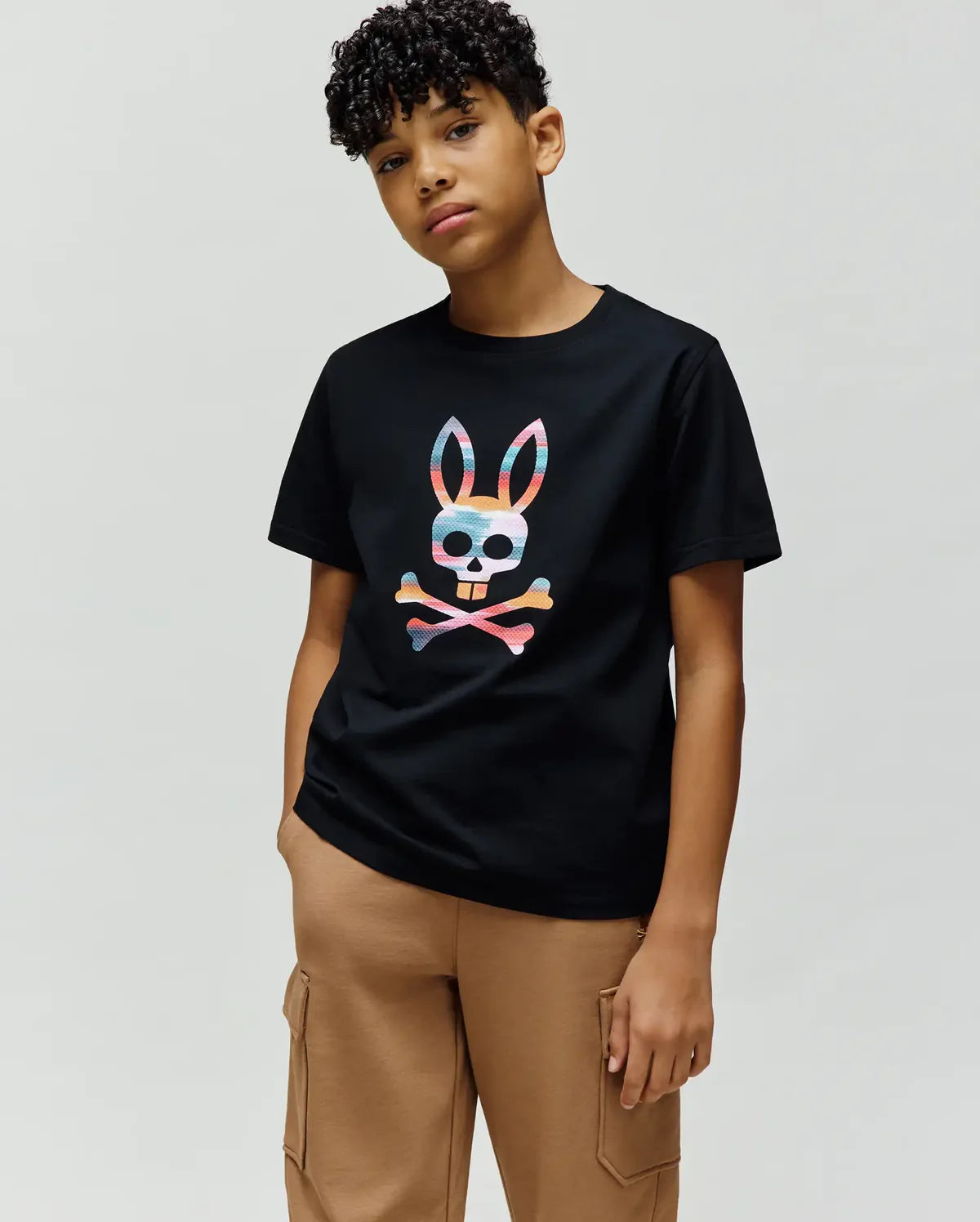 PSYCHO BUNNY CAMISETA ESTAMPADA RAPHAEL PARA NIÑO NIÑO NEGRO KT0200166001