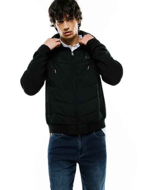 CHAQUETA PSYCHO BUNNY PARA CABALLERO COLOR NEGRO