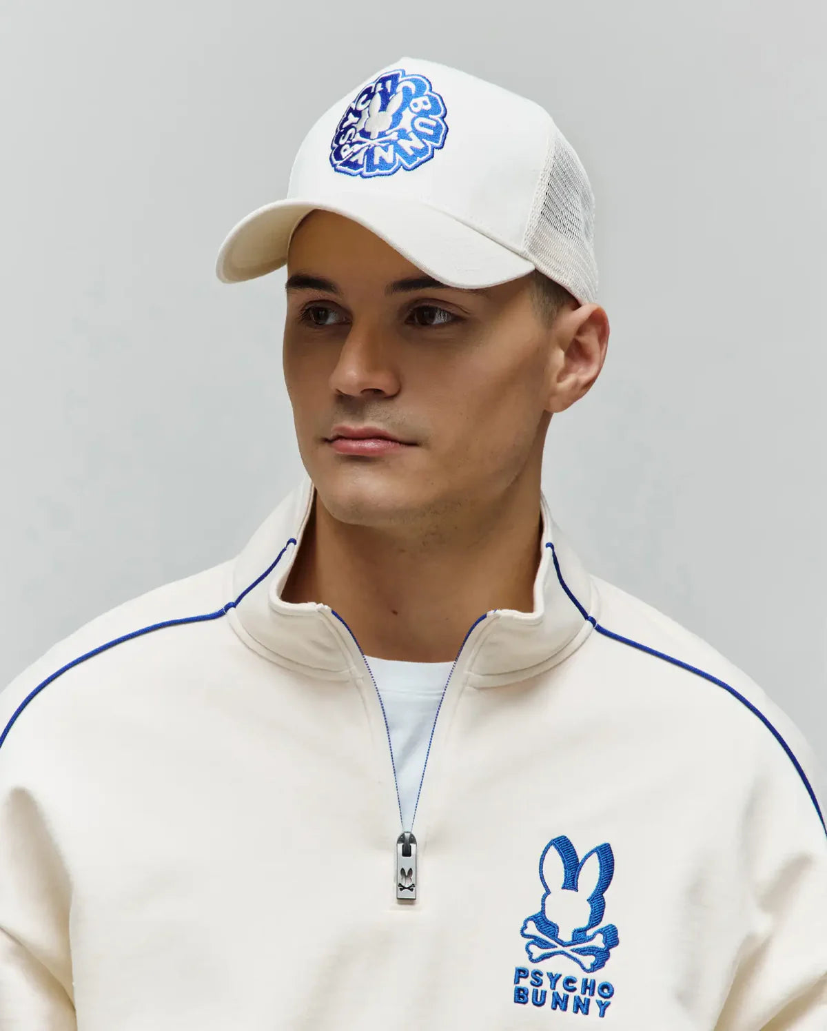 GORRA PSYCHO BUNNY PARA HOMBRE COLOR BLANCO MO1500091250