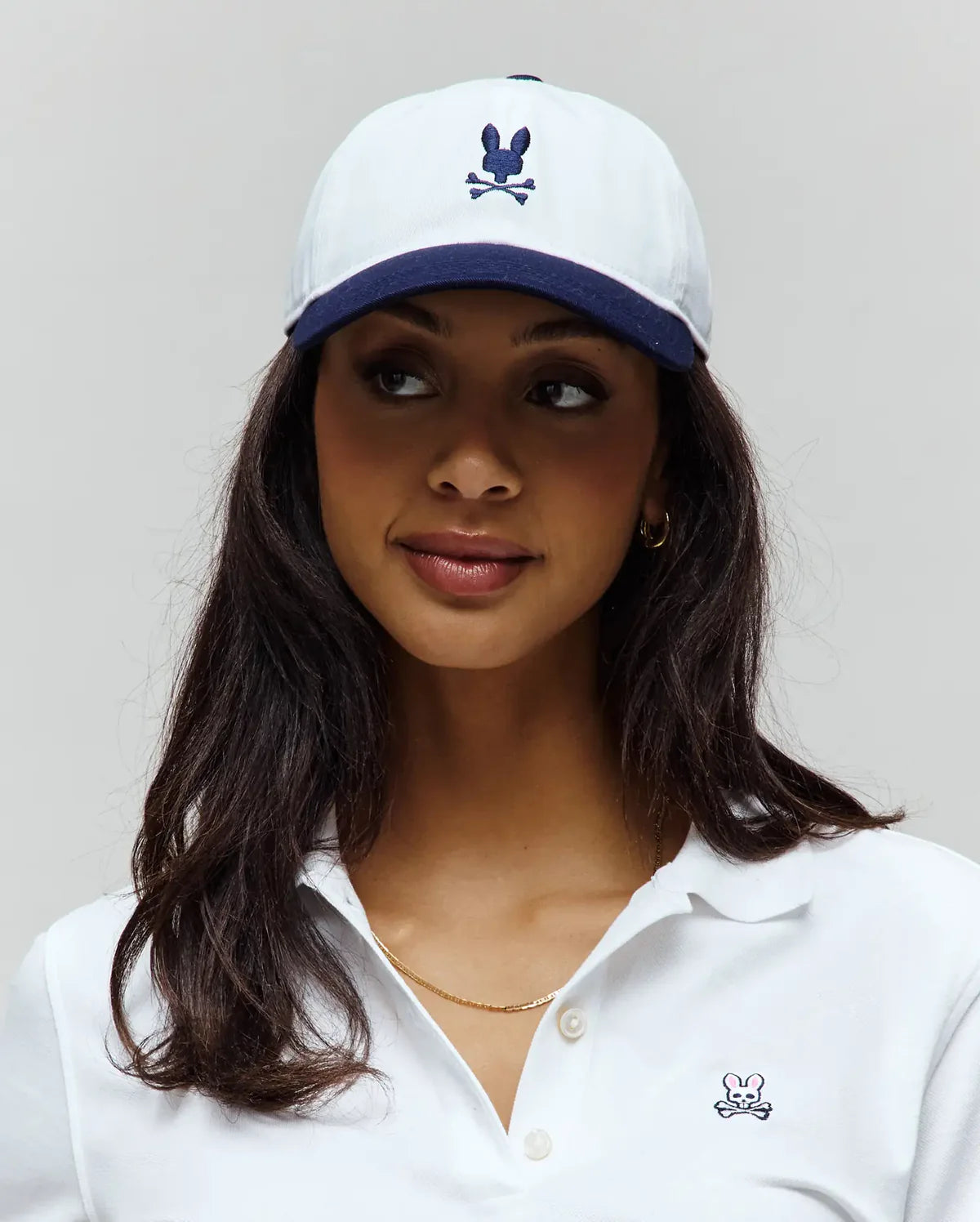 GORRA PSYCHO BUNNY PARA DAMA COLOR BLANCO WO1500002100