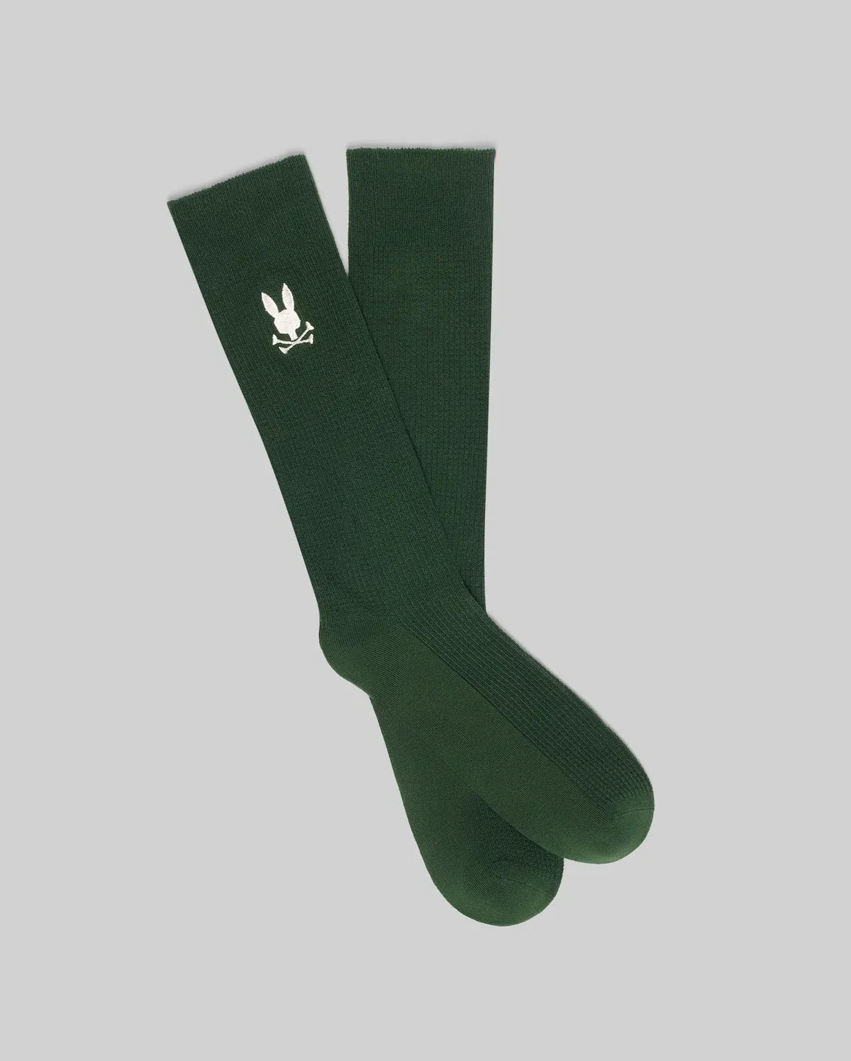 PSYCHO BUNNY MEDIAS DEPORTIVAS WAFFLE EVANDER PARA CABALLERO HOMBRE VERDE MO2200033304