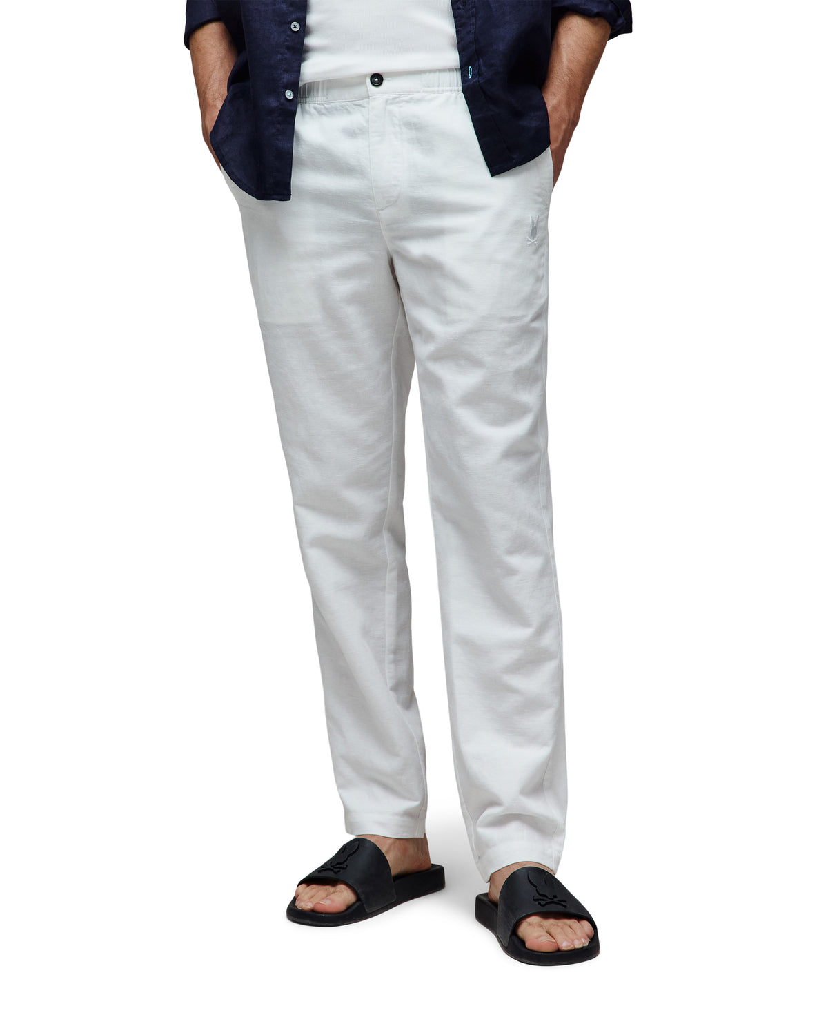 PANTALON PSYCHO BUNNY PARA HOMBRE COLOR BLANCO MB0600021100