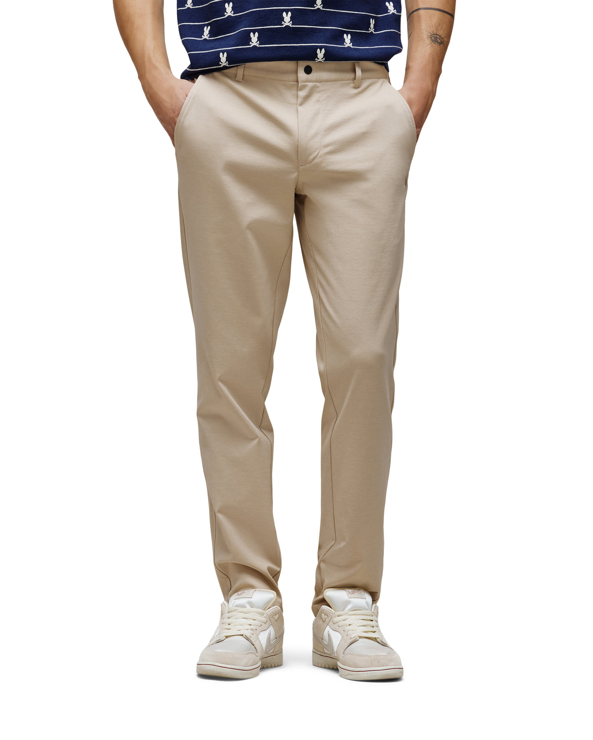PSYCHO BUNNY PANTALÓN EDWARD PARA CABALLERO HOMBRE BEIGE MB0600014213