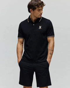 PSYCHO BUNNY POLO ARA PARA CABALLERO HOMBRE NEGRO MT0100118001